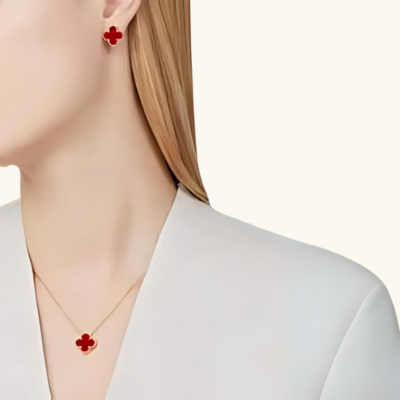 CLOVER | Red Necklace