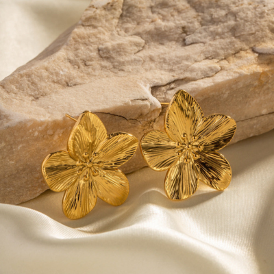 FLOWER Earrings | Gold