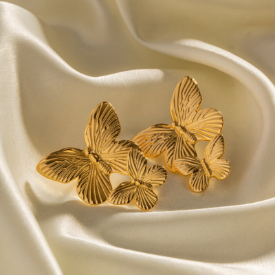 BUTTERFLY Earrings | Gold