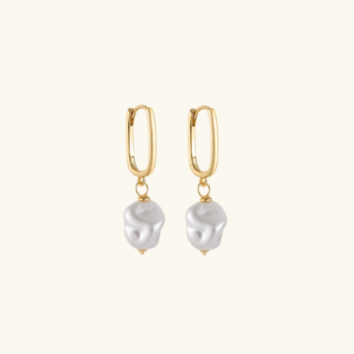 DENISE Pearl Earrings | Gold