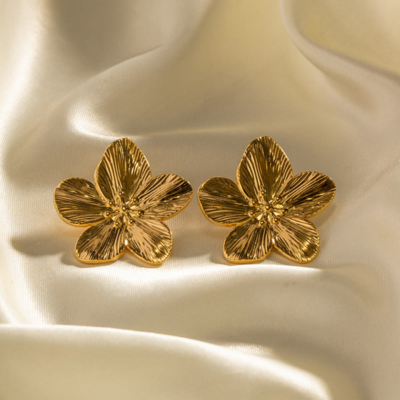 FLOWER Earrings | Gold