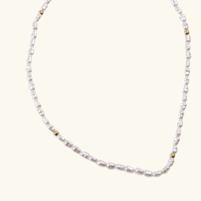 BALI | Golden Pearl Necklace