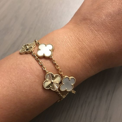 CLOVER Bracelet | White