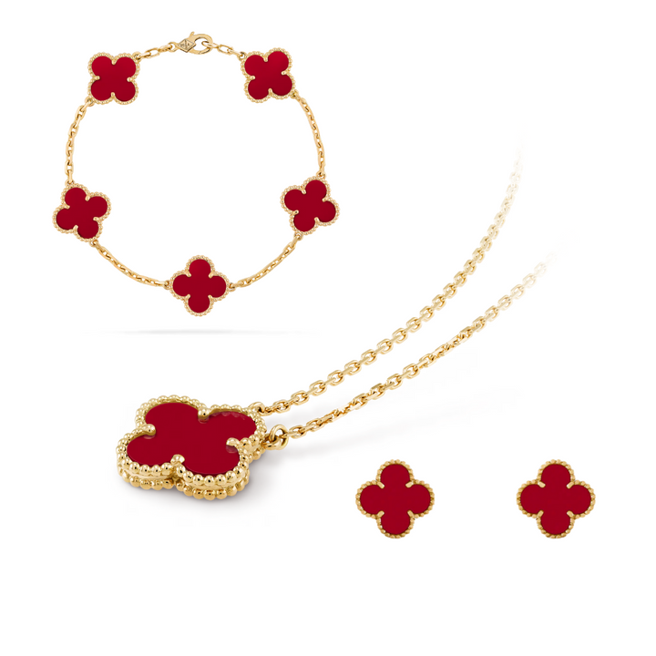 CELESTE CLOVER SET | RED