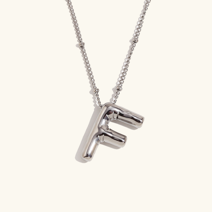 Balloon Gold Initial Necklace
