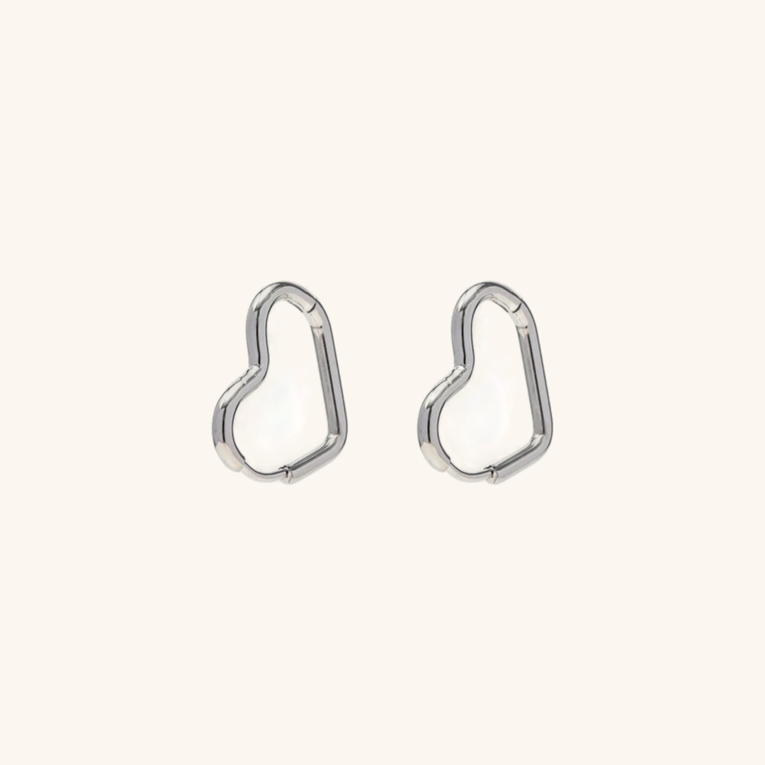 HEARTS Earrings | Silver