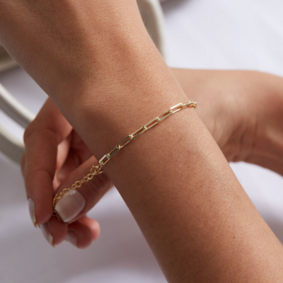 MAUI Paperclip Bracelet | Gold