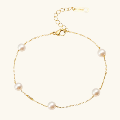 CALI Pearl Anklet | Gold