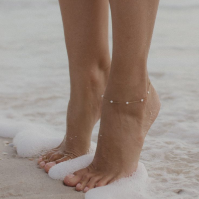 CALI Pearl Anklet | Gold