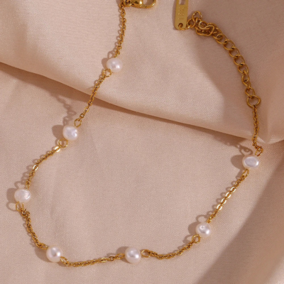 CALI Pearl Anklet | Gold