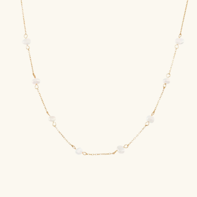 LANEY Pearl Necklace | Gold