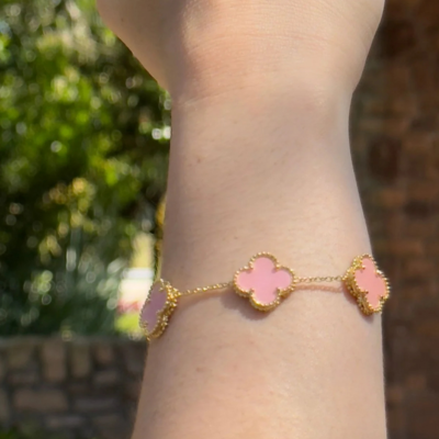 CLOVER Bracelet | Pink