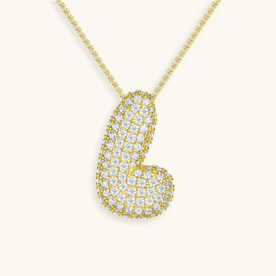 BUBBLE | Initial Diamond Necklace