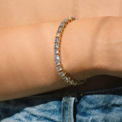 TENNIS Elegant Bracelet | Silver