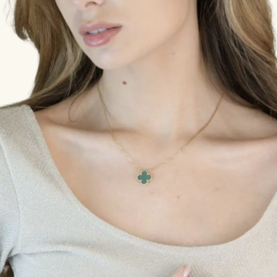 CLOVER | Green Necklace