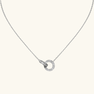 AVA ALINE Necklace | Diamond Silver