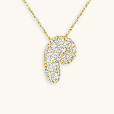 BUBBLE | Initial Diamond Necklace