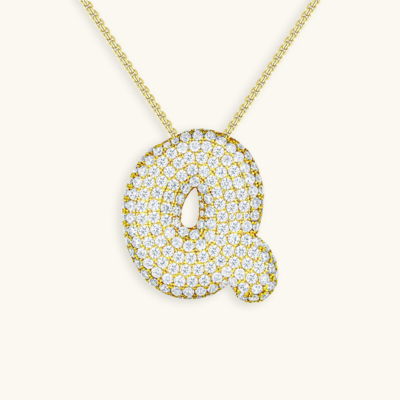 BUBBLE | Initial Diamond Necklace