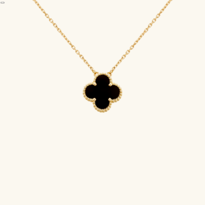 CLOVER | Black Necklace