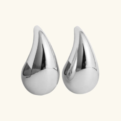 ELLA Waterdrop Earrings | Silver