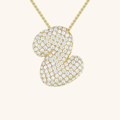 BUBBLE | Initial Diamond Necklace