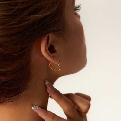 HEARTEN Earrings | Gold