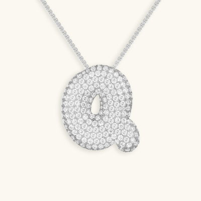 BUBBLE | Initial Diamond Necklace