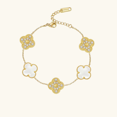 CLOVER DELUXE Bracelet | White