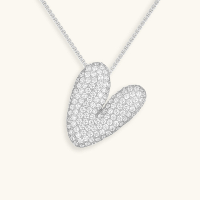 BUBBLE | Initial Diamond Necklace