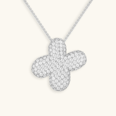 BUBBLE | Initial Diamond Necklace