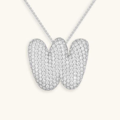 BUBBLE | Initial Diamond Necklace