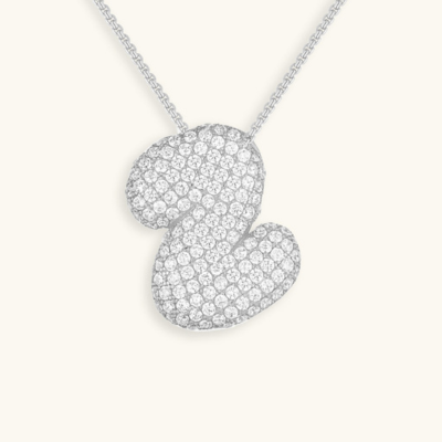 BUBBLE | Initial Diamond Necklace