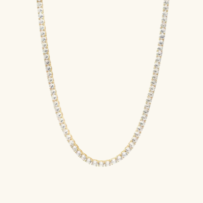 ABBY Classic Tennis Necklace | Gold