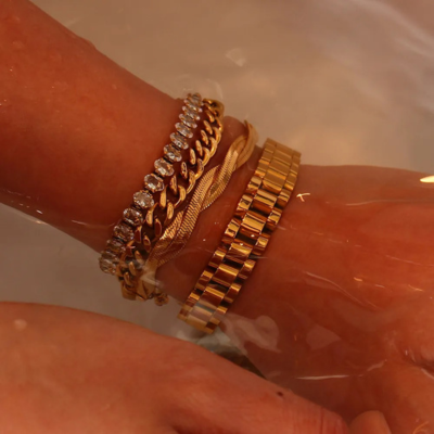 NIKKI Adjustable Bracelet | Gold/Silver