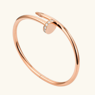 NAIL Elegant Bracelet with Zircon | Rose Gold